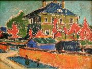 Ernst Ludwig Kirchner Villa in Dresden oil